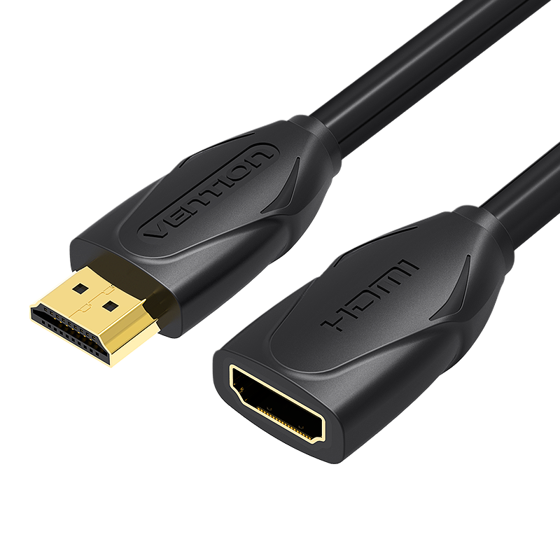 VENTION - Cable de extensión HDMI de alta velocidad 4K HDMI macho a hembra 4K a 30Hz retorno de audio compatible con Xbox One S 360, PS4, Apple TV, reproductor de Blu Ray, Wii U, etc. (10 pies)