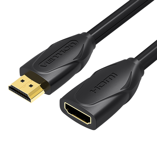 VENTION - Cable de extensión HDMI de alta velocidad 4K HDMI macho a hembra 4K a 30Hz retorno de audio compatible con Xbox One S 360, PS4, Apple TV, reproductor de Blu Ray, Wii U, etc. (10 pies)