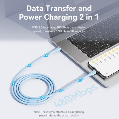 Vention Cable USB-C PD 100W Carga Rápida Silicon Verde