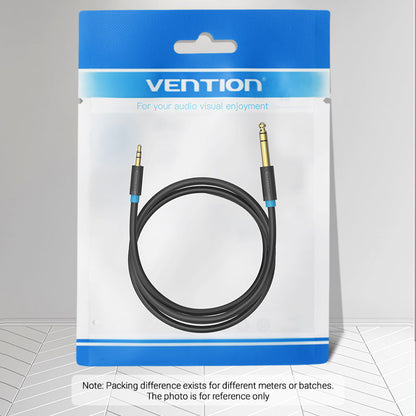 Cable adaptador de audio de 3,5 mm a 6,35 mm de Vention para mezclador, amplificador y guitarra, macho a macho, cable auxiliar de 2 metros