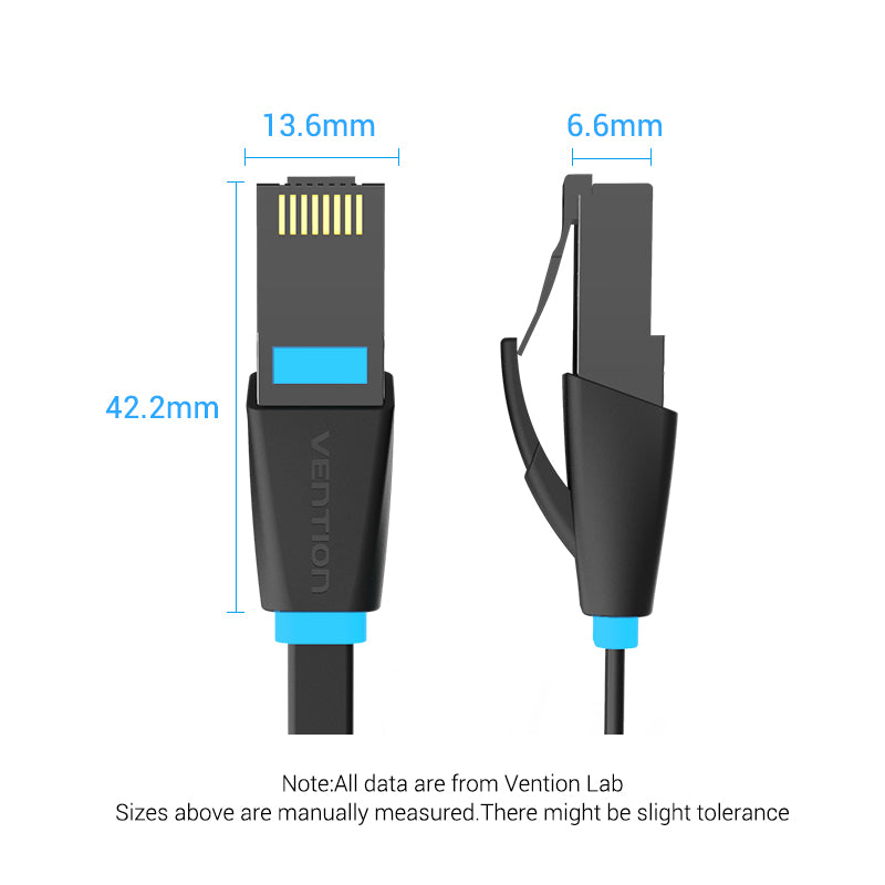 Vention Cable de red Cat.6 UTP Patch 10m Negro