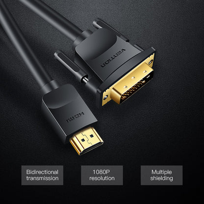 Vention Cable HDMI a DVI -D (24+1) Macho-Macho, 5m