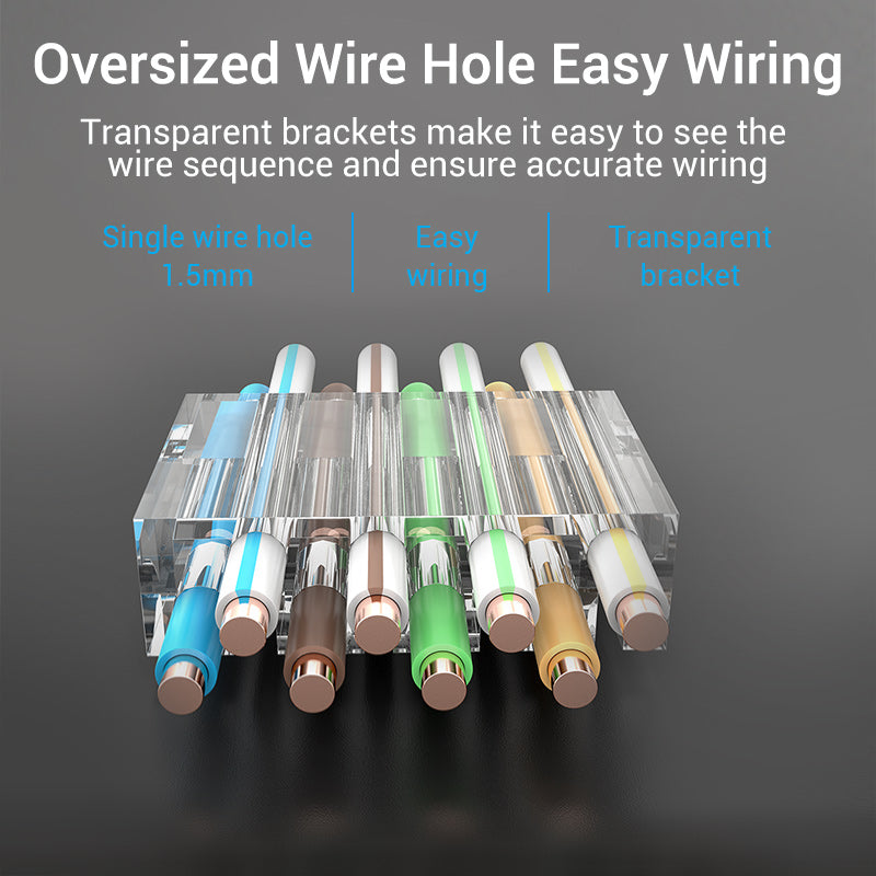 Vention Conectores RJ45 Cat.7 transparente - 10 unidades