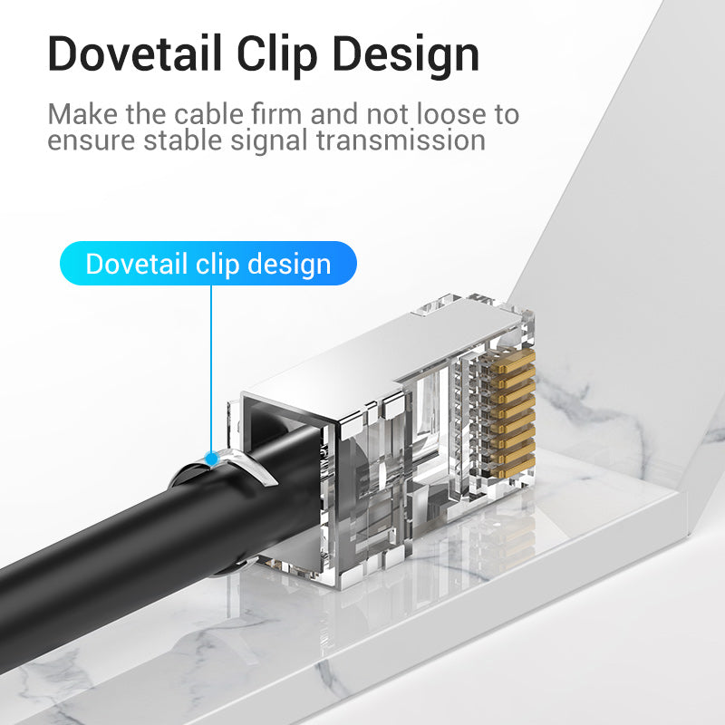 Vention Conectores RJ45 Cat.7 transparente - 10 unidades