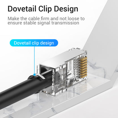 Vention Conectores RJ45 Cat.7 transparente - 10 unidades