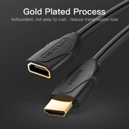 VENTION - Cable de extensión HDMI de alta velocidad 4K HDMI macho a hembra 4K a 30Hz retorno de audio compatible con Xbox One S 360, PS4, Apple TV, reproductor de Blu Ray, Wii U, etc. (10 pies)