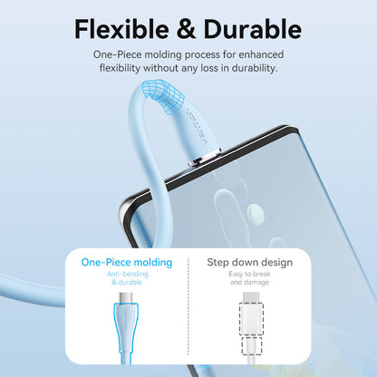 Vention Cable USB-C PD 100W Carga Rápida Silicon Verde