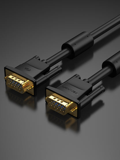 Vention Cable VGA(3+6) Macho-Macho con nucleo de ferrita 1m negro