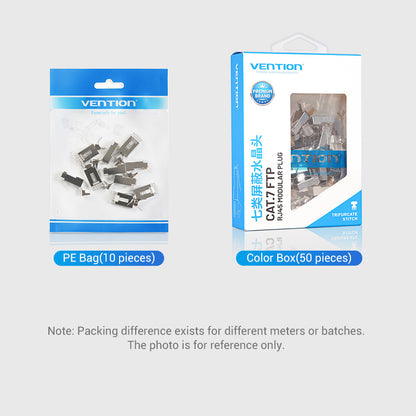 Vention Conectores RJ45 Cat.7 transparente - 10 unidades