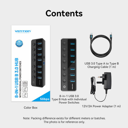 Adaptador multipuerto USB C Hub 7 en 1 de VENTION