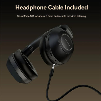 Vention Audifonos Inalambricos On-Ear SoundMate S11 Negro