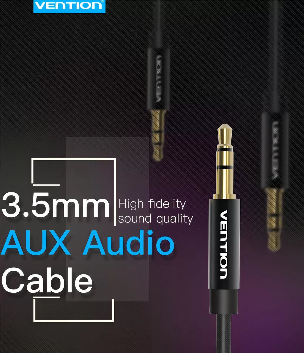 Vention Cable Audio Auxiliar 3.5mm a 3.5mm Macho-Macho, 2m