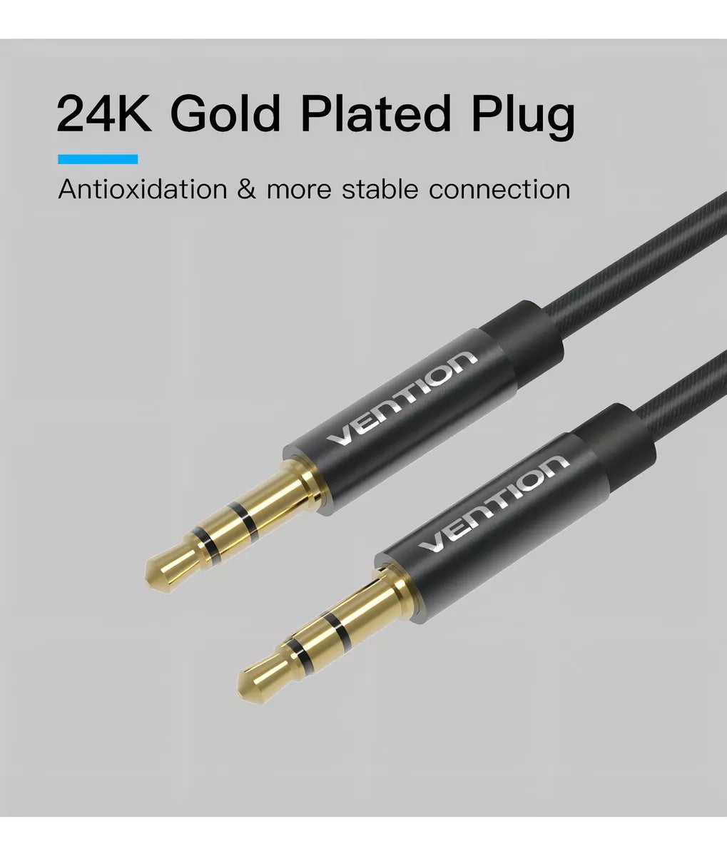 Vention Cable Audio Auxiliar 3.5mm a 3.5mm Macho-Macho, 2m