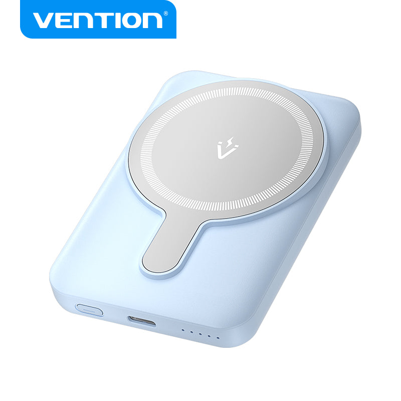 Vention Power Bank Magnetico Inalambrico Wireless 5000 mAh 20W Azul