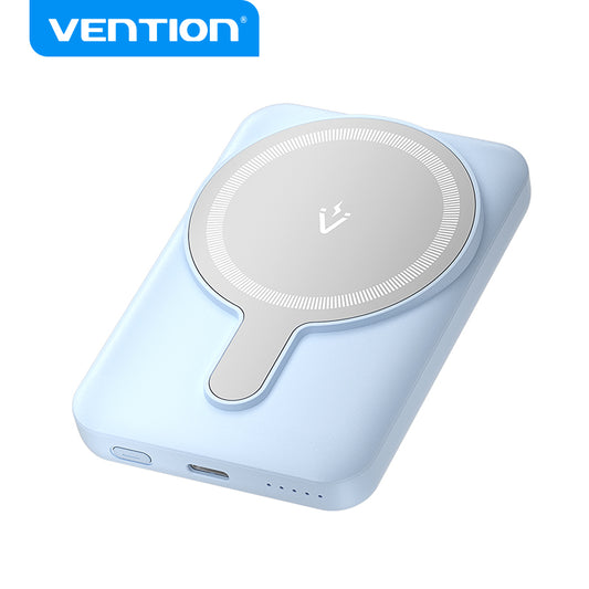 Vention Power Bank Magnetico Inalambrico Wireless 5000 mAh 20W Azul