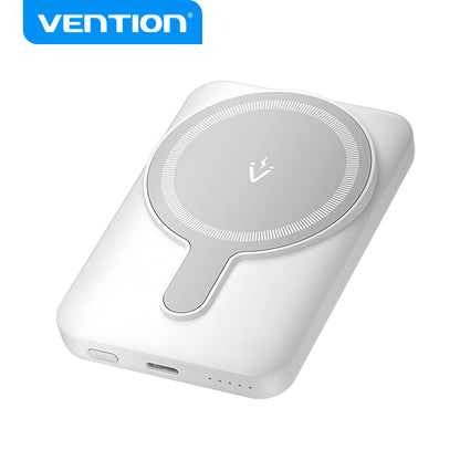 Combo PowerBank VENTION FHSW0 Batería Externa de Bolsillo, Carga Rápida, Magsafe, iPhone, Android + AMAZON PRIME VIDEO 12 MESES
