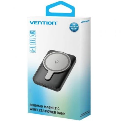 PowerBank VENTION FHSB0 Batería Externa de Bolsillo, Carga Rápida, Magsafe, iPhone, Android
