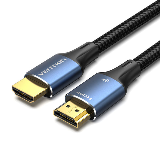 VENTION Cable HDMI 8K 2.1 15FT/5M 48Gbps, cable HDMI trenzado de ultra alta velocidad 4K a 120Hz 8K a 60Hz eARC HDR 10 HDCP 2.2 y 2.3 compatible con monitor Xbox PS4/5 HDTV Blu-ray