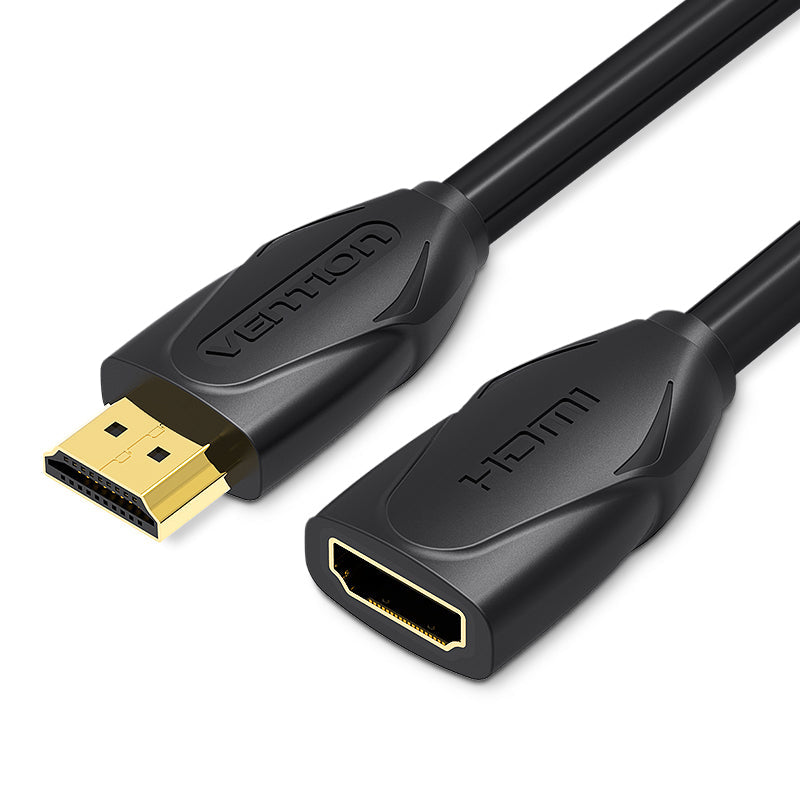 VENTION - Cable de extensión HDMI de alta velocidad 4K HDMI macho a hembra 4K a 30Hz retorno de audio compatible con Xbox One S 360, PS4, Apple TV, reproductor de Blu Ray, Wii U, etc. (10 pies)