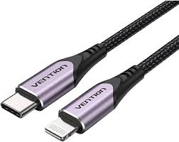 Cable USB 2.0 C Macho a Lightning Macho 2M Púrpura de Aleación de Aluminio