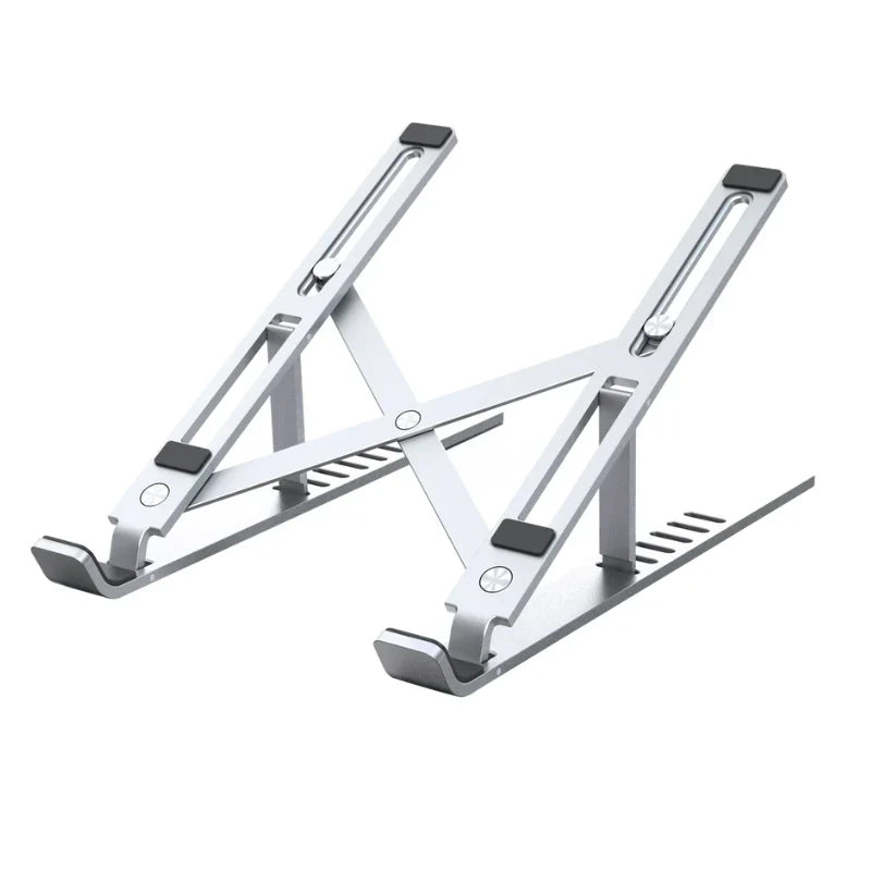 Soporte Plegable para Laptop Vention de Aleación de Aluminio Plateado