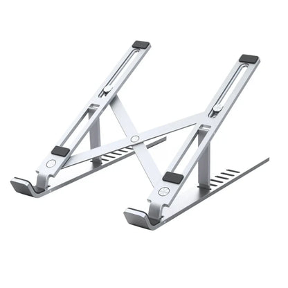 Soporte Plegable para Laptop Vention de Aleación de Aluminio Plateado