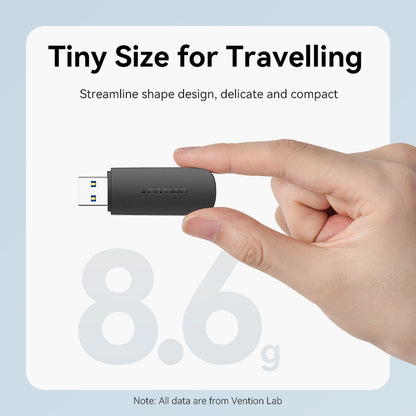 Vention Lector Tarjetas USB 3.0 SD+TF Negro