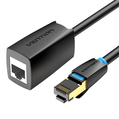 VENTION Cable de Extensión Ethernet Cat 8, Extensor de Cable Lan de 40Gbps, Parche Ethernet Cat8 Ftp, Cable de Internet Blindado, Conector Macho A Hembra Rj45 16 Pies