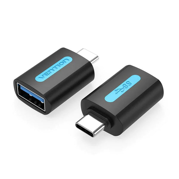Vention Adaptador OTG USB 3.0, Tipo C Macho - USB A Hembra, PVC